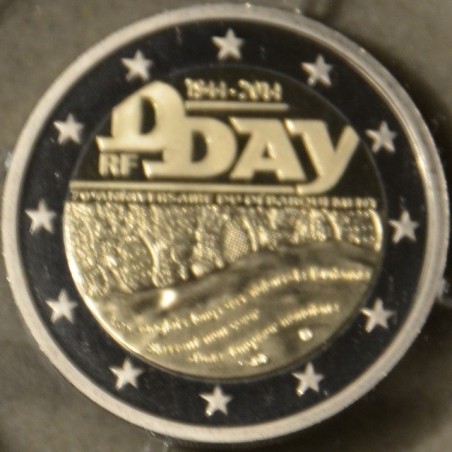 euroerme érme 2 Euro Franciaország 2014 - A \\"D\\" nap 70. évfordu...