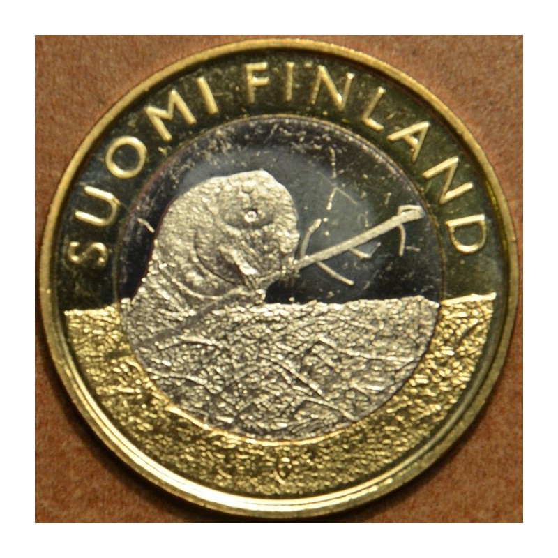 eurocoin eurocoins 5 Euro Finland 2015 - Satakunta - Beaver (UNC)