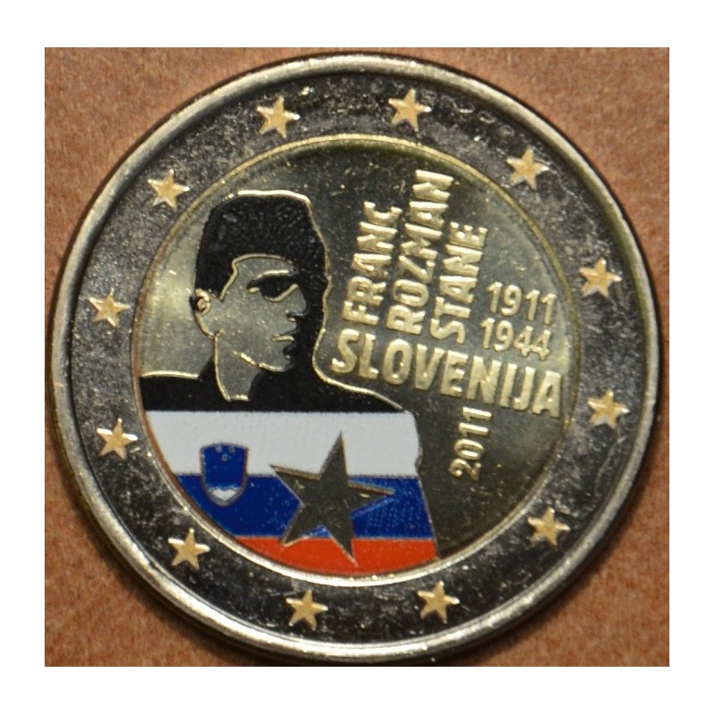 Euromince mince 2 Euro Slovinsko 2011 - 100. výročie narodenia Fran...
