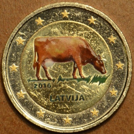 euroerme érme 2 Euro Lettország 2016 - A lett mezőgazdaság (színeze...