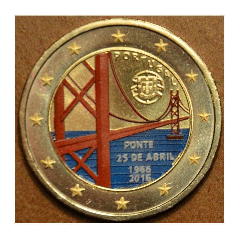 euroerme érme 2 Euro Portugália 2016 - A Tejo folyó két partját öss...