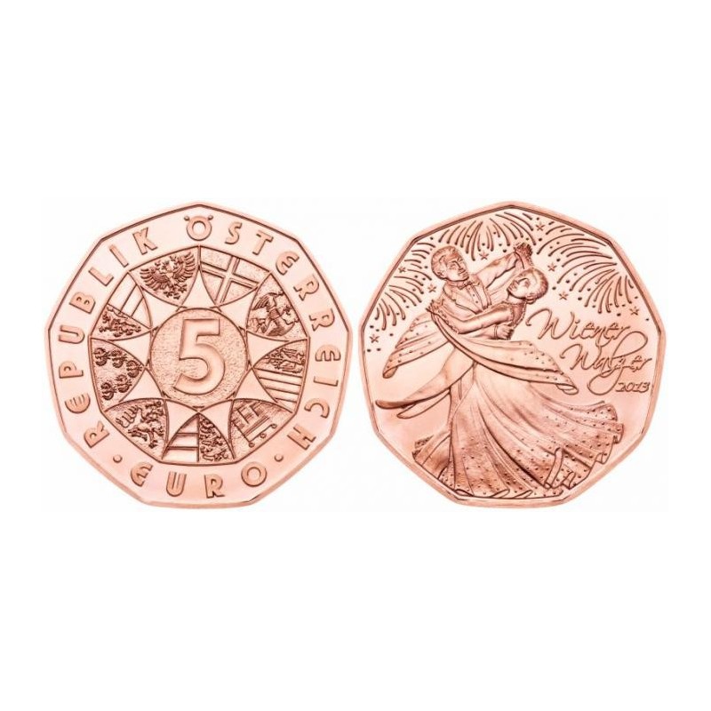 euroerme érme 5 Euro Ausztria 2013 Wiener Walz (UNC)