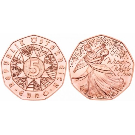Euromince mince 5 Euro Rakúsko 2013 Wiener Walz (UNC)