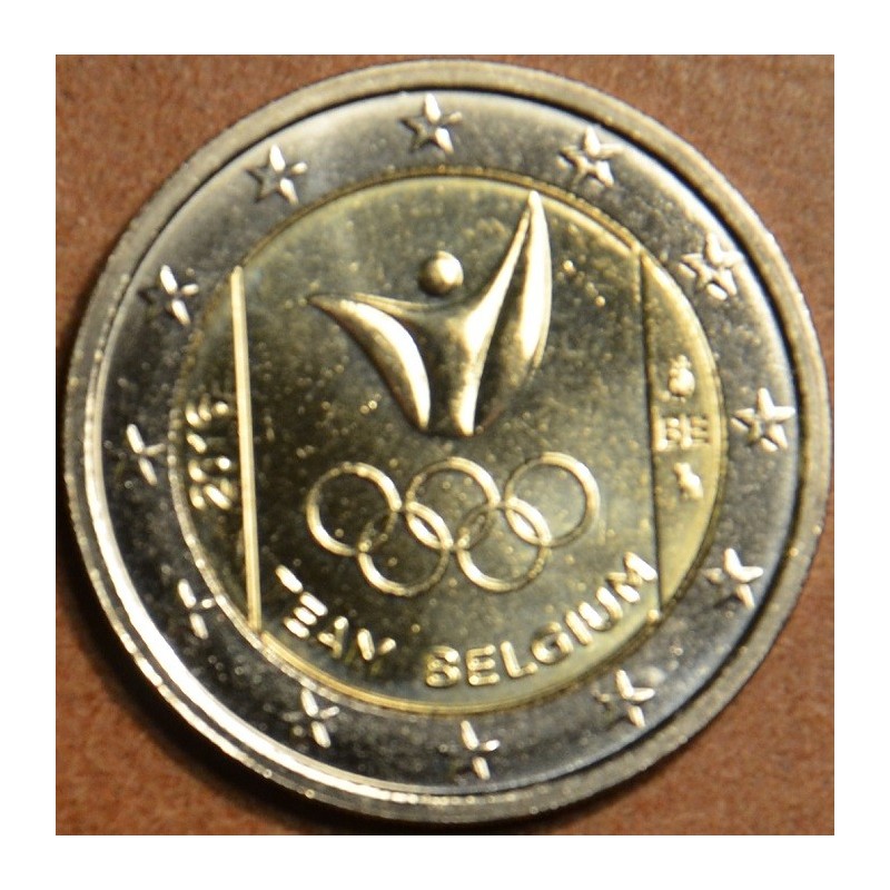 Euromince mince 2 Euro Belgicko 2016 - Olympijský team Belgicka (UNC)