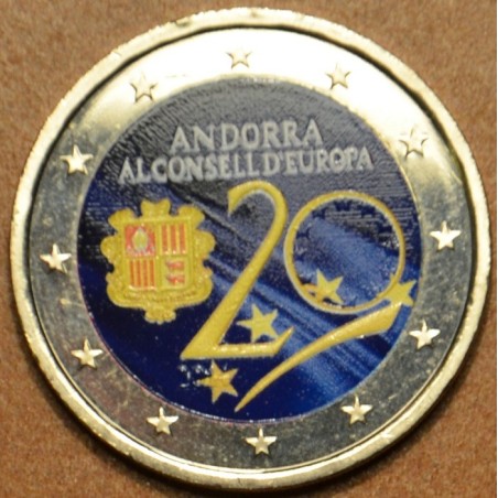 euroerme érme 2 Euro Andorra 2014 IV. (színezett UNC)