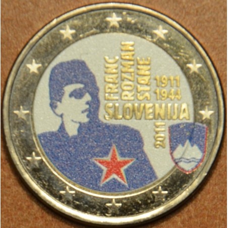eurocoin eurocoins 2 Euro Slovenia 2011 - 100th anniversary of the ...