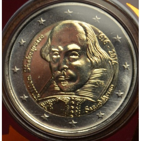 euroerme érme 2 Euro San Marino 2016 - Shakespeare halálának 400. é...