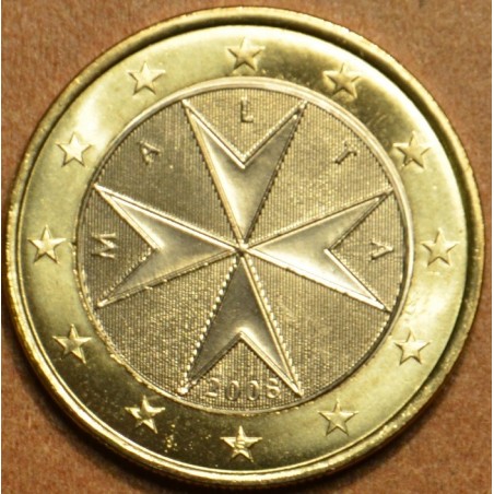 eurocoin eurocoins 1 Euro Malta 2008 (UNC)