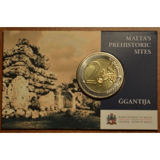 Euromince mince 2 Euro Malta 2016 - Chrámy Ggantija (BU karta)
