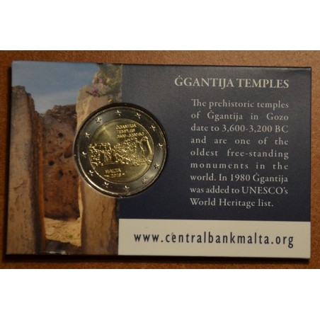 eurocoin eurocoins 2 Euro Malta 2016 - Temples of Ggantija (BU card)
