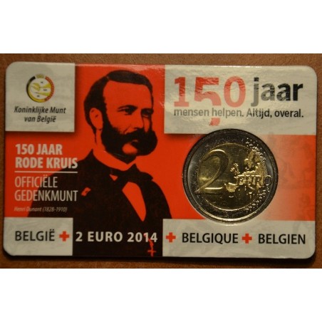 Euromince mince 2 Euro Belgicko 2014 - 150. výročie belgického Červ...