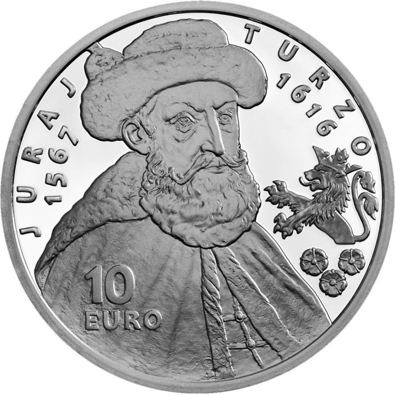 euroerme érme 10 Euro Szlovákia 2016 - Thurzó György (Proof)