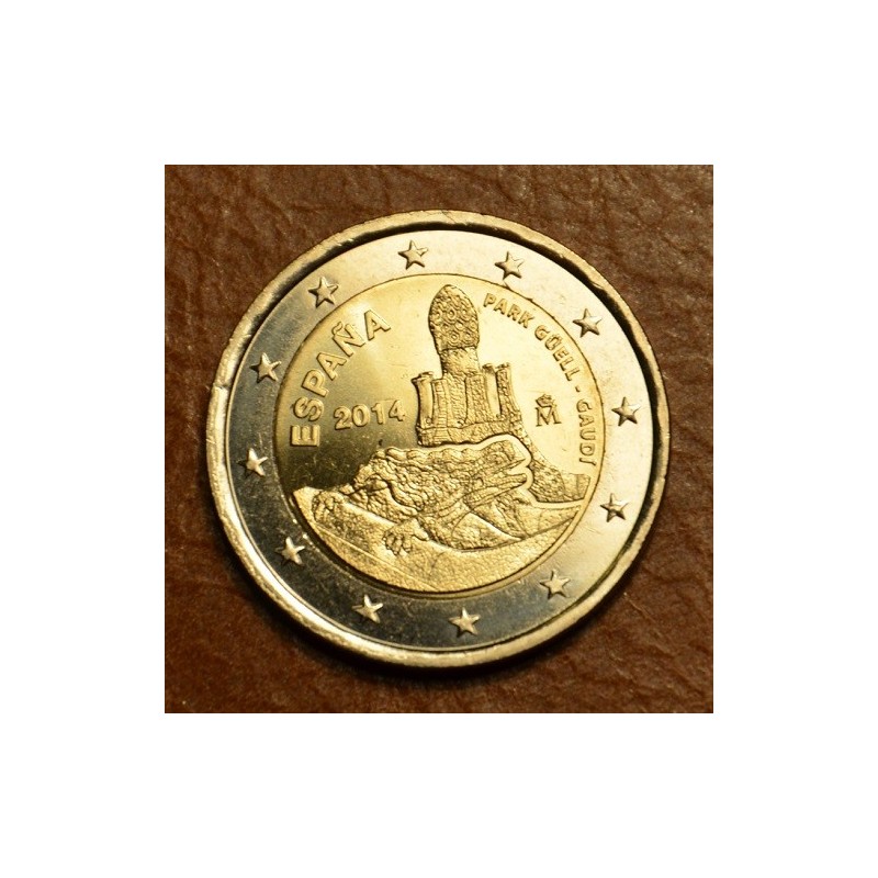 euroerme érme 2 Euro Spanyolország 2014 - Park Güell és Antoni Gaud...