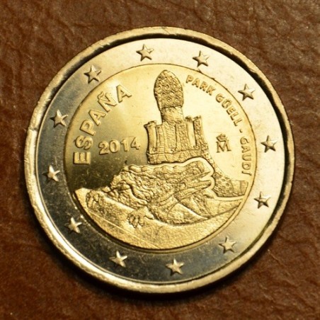 Euromince mince 2 Euro Španielsko 2014 - Park Güell a diela Antonia...