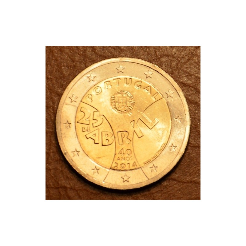 Euromince mince 2 Euro Portugalsko 2014 - (25. apríl) 40. výročie r...