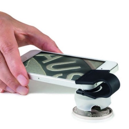 eurocoin eurocoins Leuchtturm phonescope 60x magnifier for smartphones