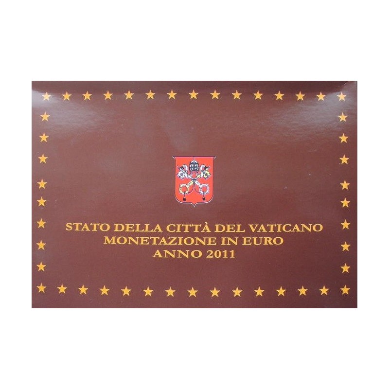 eurocoin eurocoins Official 8 coins set of Vatican 2011 + Ag medal ...