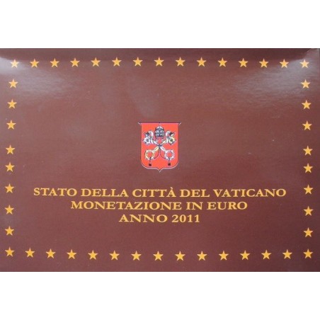 euroerme érme Hivatalos 8 részes forgalmi sor Vatikán 2011 (Proof)