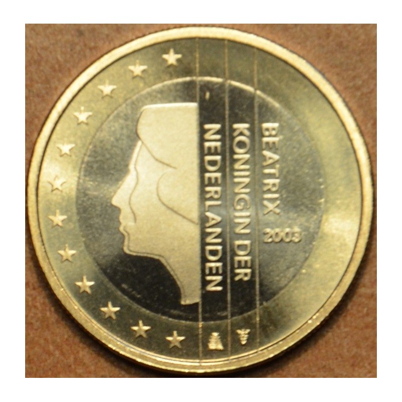 Euromince mince 1 Euro Holandsko 2003 - Kráľovná Beatrix (UNC)