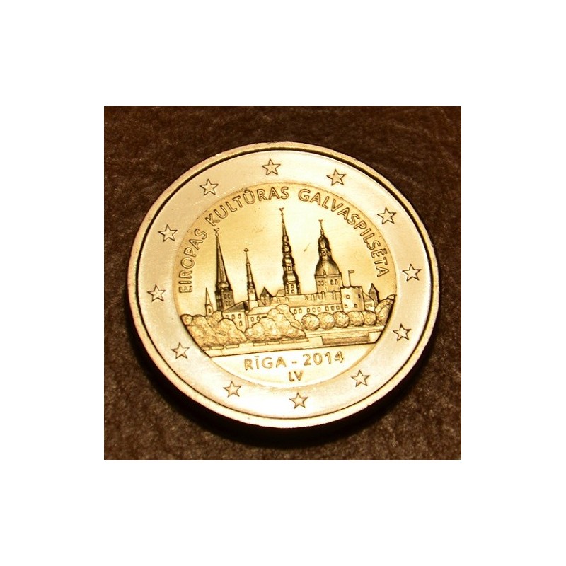 euroerme érme 2 Euro Lettország - Riga az európai kultúra fővárosa ...