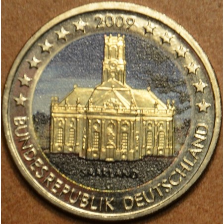 euroerme érme 2 Euro Németország 2009 - Saarland: Ludwigskirche tem...