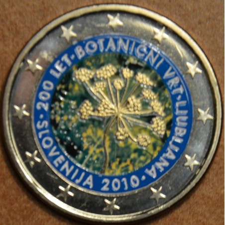Euromince mince 2 Euro Slovinsko 2010 - 200 rokov botanickej záhrad...