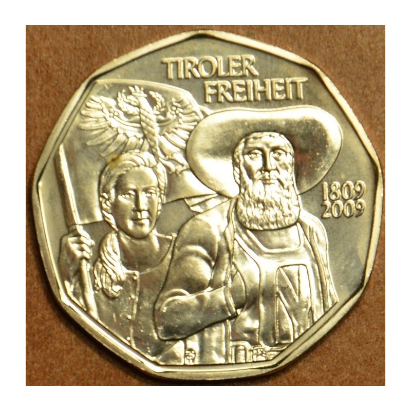 Euromince mince 5 Euro Rakúsko 2009 Tiroler frei heit (UNC)