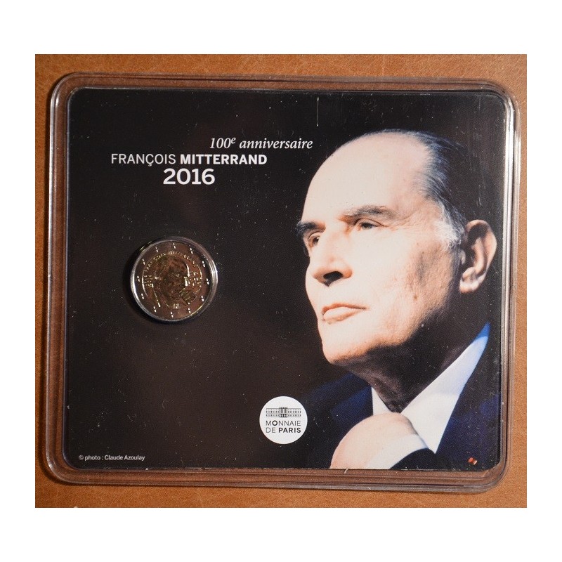 eurocoin eurocoins 2 Euro France 2016 - Francois Mitterrand (BU card)