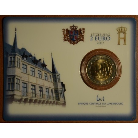 euroerme érme 2 Euro Luxemburg 2007 - A nagyhercegi palota (BU kártya)