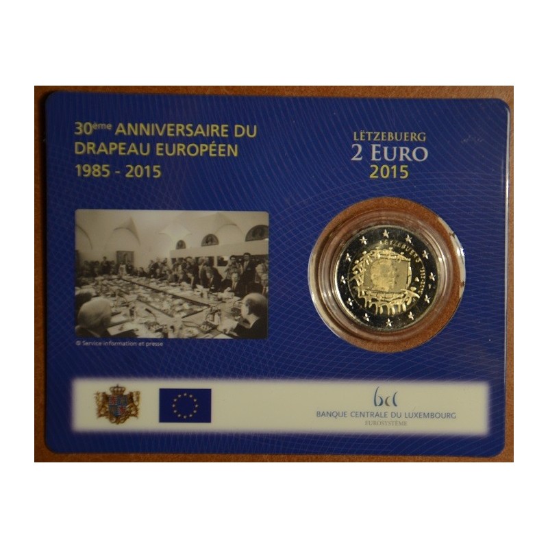 eurocoin eurocoins 2 Euro Luxembourg 2015 - 30 years of European fl...