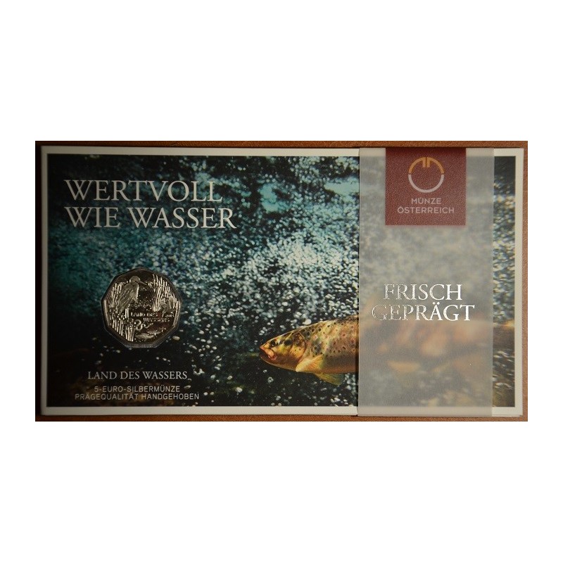 euroerme érme 5 Euro Ausztria 2013 Land des Wassers (BU)