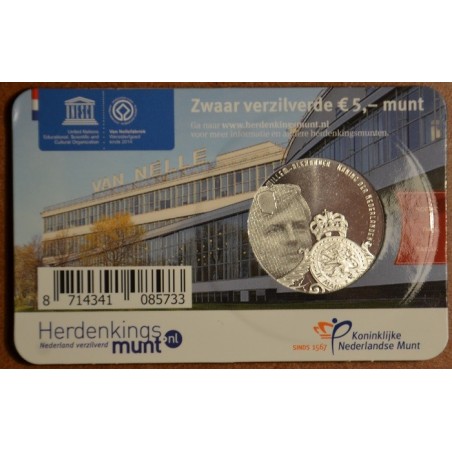eurocoin eurocoins 5 Euro Netherlands 2015 Nellefabriek (UNC card)