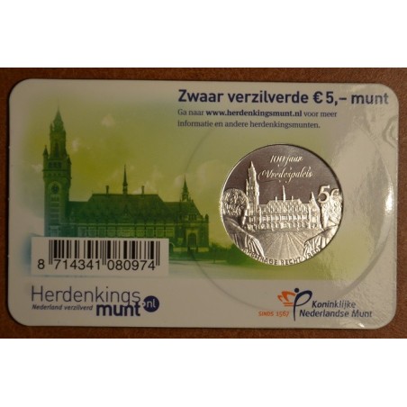 Euromince mince 5 Euro Holandsko 2013 Palác mieru (UNC karta)