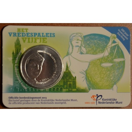 euroerme érme 5 Euro Hollandia 2013 A béke palotája (UNC kártya)