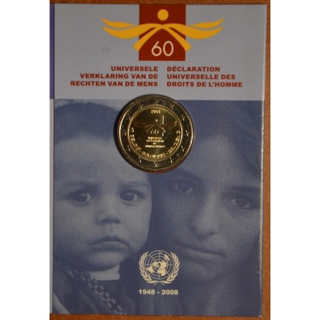 Euromince mince 2 Euro Belgicko 2008 - 60. výročie Všeobecnej dekla...