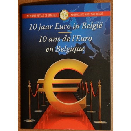 Euromince mince 2 Euro Belgicko 2012 - 10. výročia vzniku Eura (BU ...