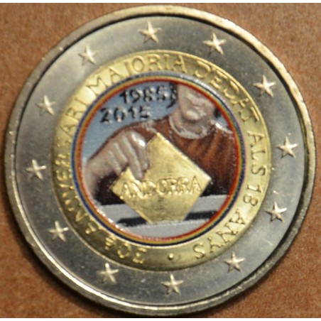 eurocoin eurocoins 2 Euro Andorra 2015 - 30th anniversary of the Co...