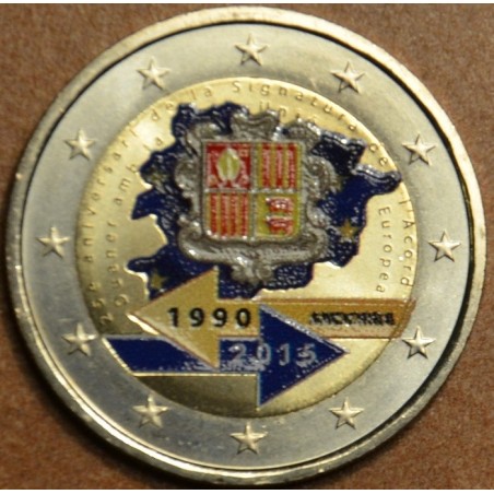 euroerme érme 2 Euro Andorra 2015 - A vámügyi megegyezés 25. évford...