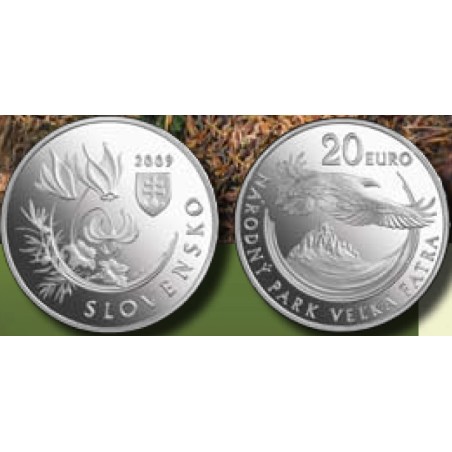 Euromince mince 20 Euro Slovensko 2009 - Veľká Fatra (BU)