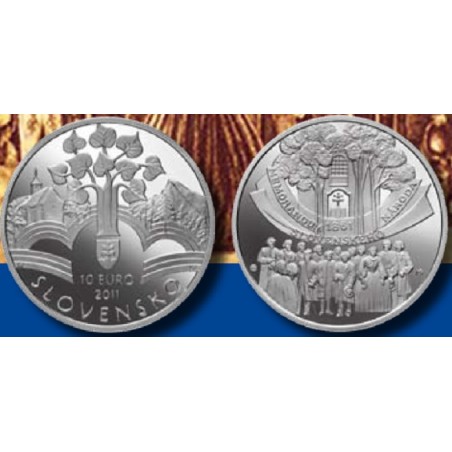 Euromince mince 10 Euro Slovensko 2011 - Memorandum národa slovensk...