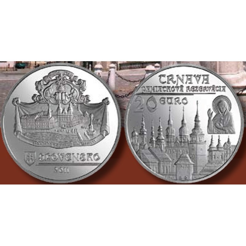 Euromince mince 20 Euro Slovensko 2011 - Trnava (BU)