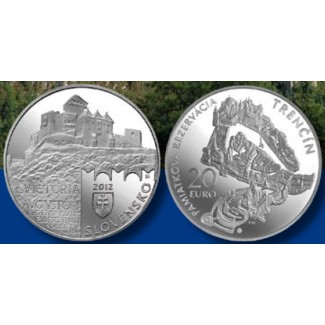 Euromince mince 20 Euro Slovensko 2012 - Trenčín (BU)