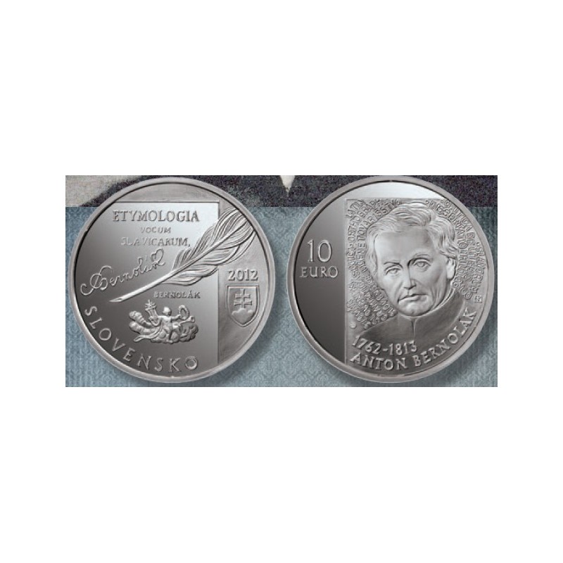 eurocoin eurocoins 10 Euro Slovakia 2012 - Anton Bernolák (BU)