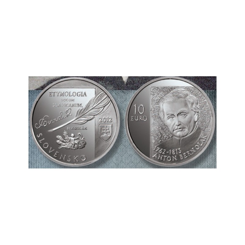 euroerme érme 10 Euro Szlovákia 2012 - Anton Bernolák (BU)