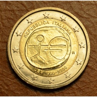 euroerme érme 2 Euro Olaszország 2009 - 10 éves az Európai Monetári...