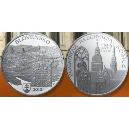 Euromince mince 20 Euro Slovensko 2013 - Košice (BU)
