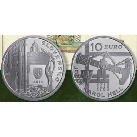 eurocoin eurocoins 10 Euro Slovakia 2013 - Jozef Karol Hell (BU)