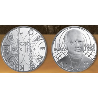 Euromince mince 10 Euro Slovensko 2014 - Jozef Murgaš (BU)