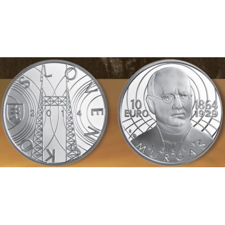euroerme érme 10 Euro Szlovákia 2014 - Jozef Murgaš (BU)