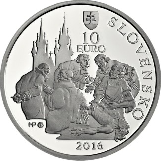 Euromince mince 10 Euro Slovensko 2016 - Ján Jessenius – 450. výroč...
